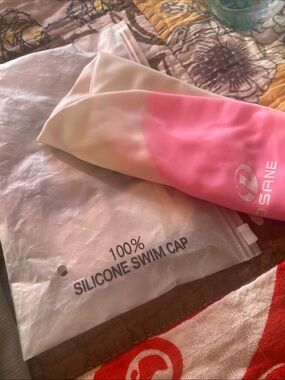 Pink Swim Cap — Women's Silicone Swim Cap